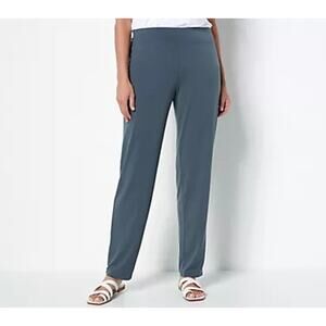 Susan Graver Modern Essentials Reg Liquid Knit Slim Leg Pants size XL